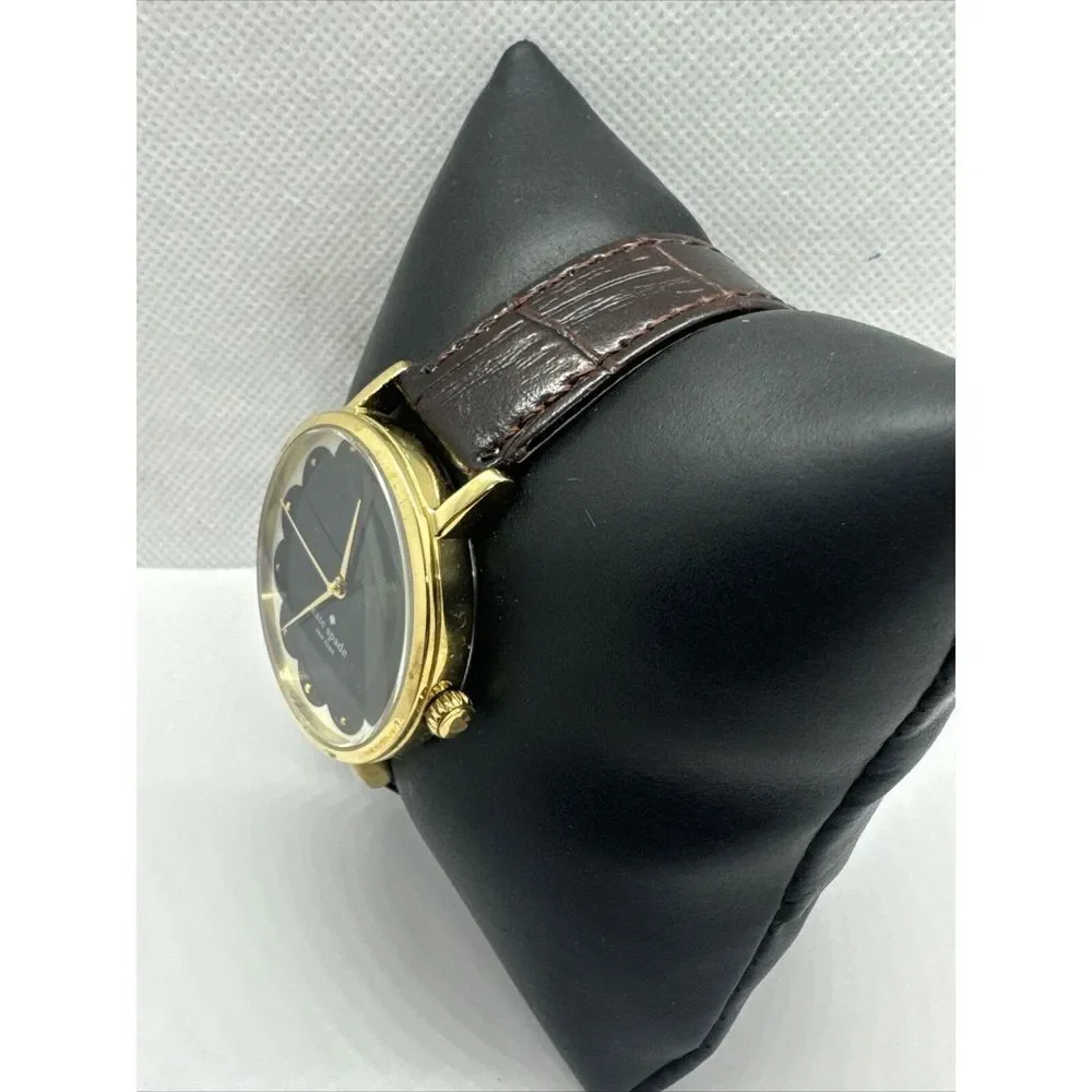 Kate Spade New York 0227 Women's Brown Leather Strap Analog Dial Watch JNA469